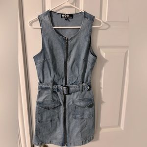 Denim mini dress - worn once